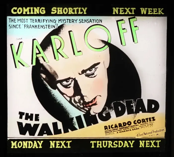 Framed Print : Boris Karloff The Walking Dead movie advertisement