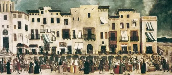 Framed Print : The Borne Market (Mercat del Born) of Barcelona
