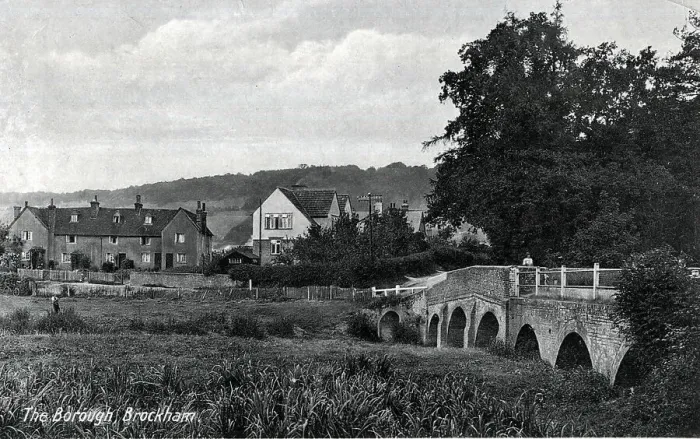 Framed Print : The Borough, Brockham, Surrey Framed Print : The Borough, Brockham, Surrey