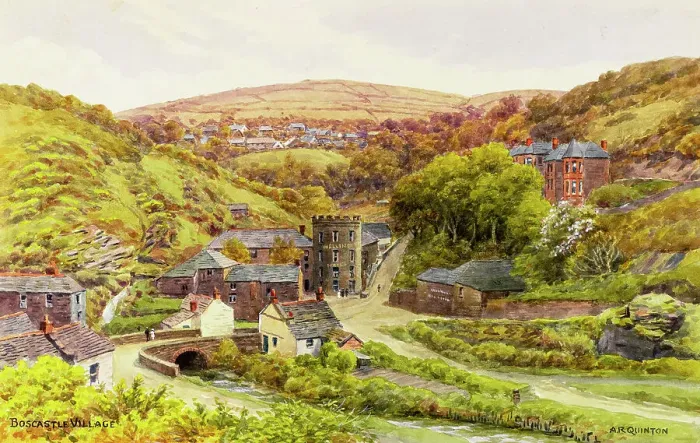 Framed Print : Boscastle village, Cornwall Framed Print : Boscastle village, Cornwall