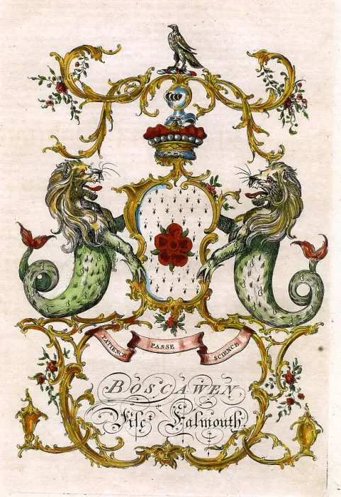 Framed Print : Boscawan - Viscount Falmouth