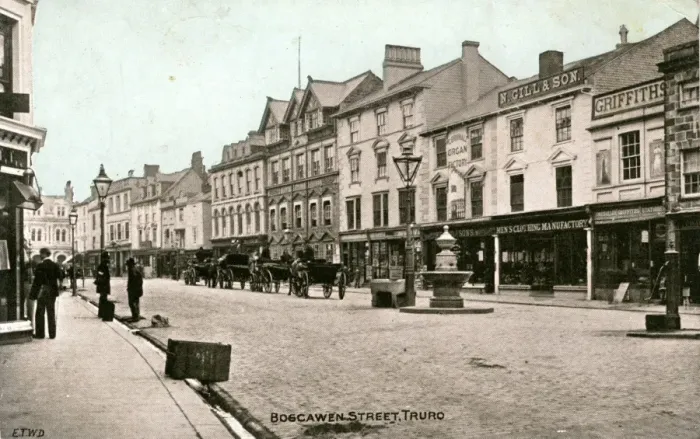 Framed Print : Boscawen Street, Truro, Cornwall Framed Print : Boscawen Street, Truro, Cornwall