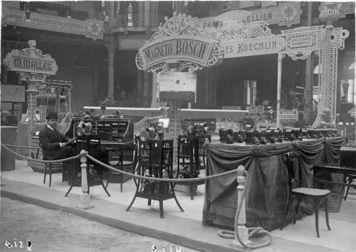 Framed Print : Bosch stand at the Salon Aeronautique in 1909 Framed Print : Bosch stand at the Salon Aeronautique in 1909