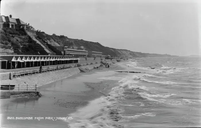 Framed Print : Boscombe Beach View from the Pier Framed Print : Boscombe Beach View from the Pier