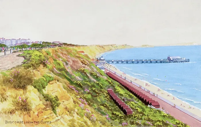 Framed Print : Boscombe, Dorset, viewed from the cliffs Framed Print : Boscombe, Dorset, viewed from the cliffs
