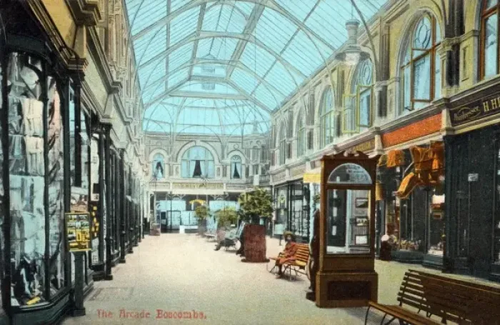 Framed Print : Boscombe, near Bournemouth. The Arcade Framed Print : Boscombe, near Bournemouth. The Arcade
