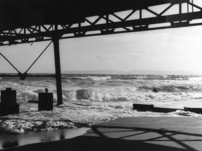 Framed Print : Under Boscombe Pier Framed Print : Under Boscombe Pier