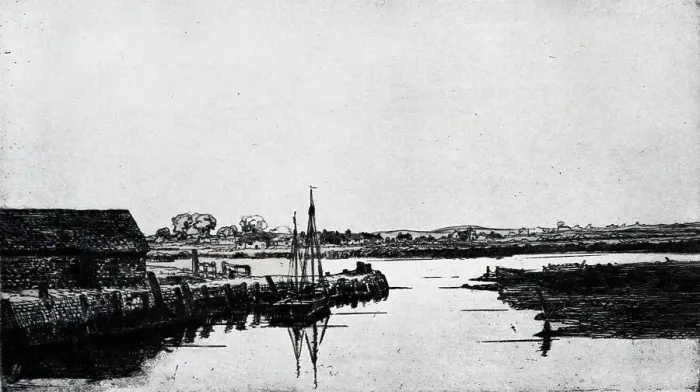 Framed Print : Bosham. An Etching of Bosham, a coastal village in the Chichester District of West Sussex Framed Print : Bosham. An Etching of Bosham, a coastal village in the Chichester District of West Sussex