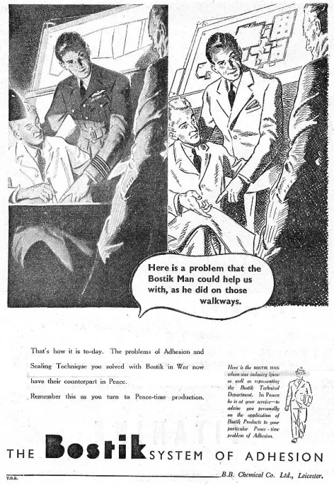 Framed Print : Bostik Aviation Sealants & Adhesives 1945 Framed Print : Bostik Aviation Sealants & Adhesives 1945