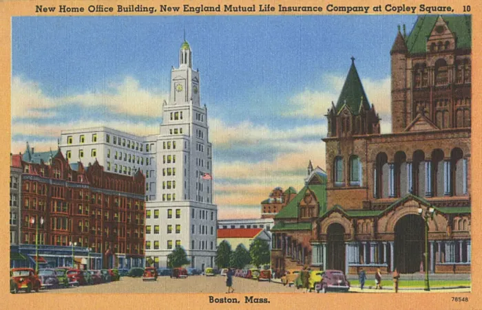 Framed Print : Boston - Buildings on Copley Square Framed Print : Boston - Buildings on Copley Square