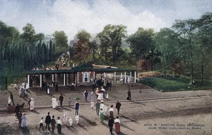 Framed Print : Boston Road entrance from the New York Zoological Park Framed Print : Boston Road entrance from the New York Zoological Park