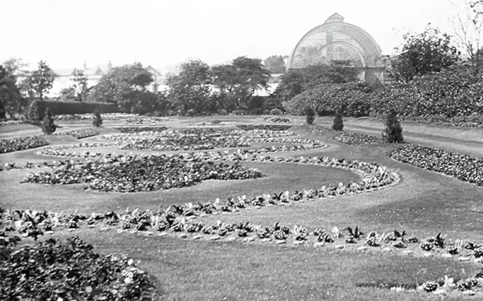 Framed Print : Botanic Gardens Liverpool early 1900s Framed Print : Botanic Gardens Liverpool early 1900s