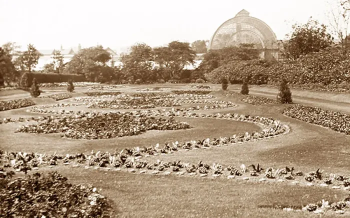 Framed Print : Botanic Gardens Liverpool early 1900s Framed Print : Botanic Gardens Liverpool early 1900s