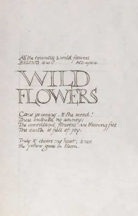 Framed Print : Botanical Sketchbook -- lettering Framed Print : Botanical Sketchbook -- lettering