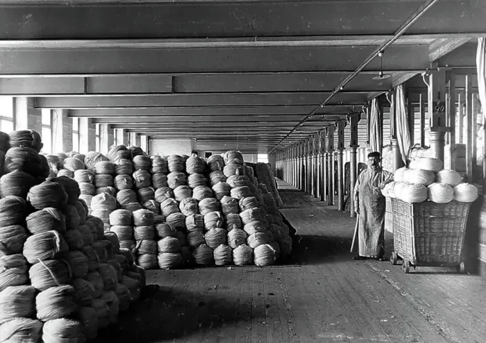 Framed Print : Botany tops in a woollen mill in Bradford Framed Print : Botany tops in a woollen mill in Bradford