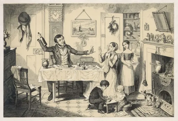 Framed Print : The Bottle, 1 -- Cruikshank Framed Print : The Bottle, 1 -- Cruikshank