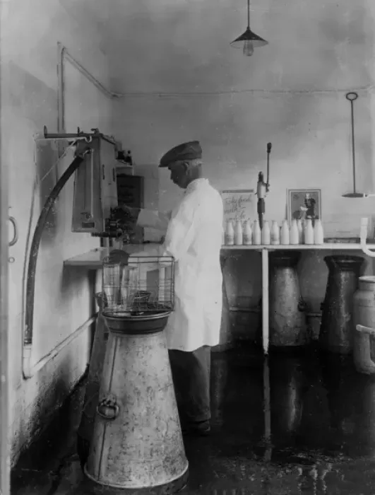 Framed Print : Bottling Milk 1930S Framed Print : Bottling Milk 1930S