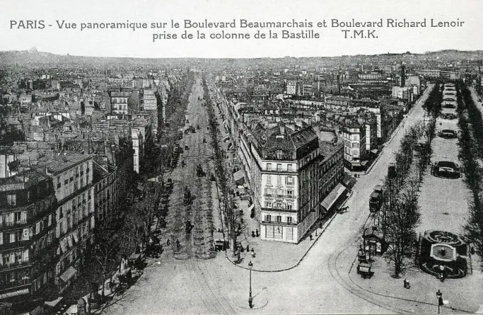 Framed Print : Boulevard Beaumarchais and Boulevard Richard Lenoir Framed Print : Boulevard Beaumarchais and Boulevard Richard Lenoir