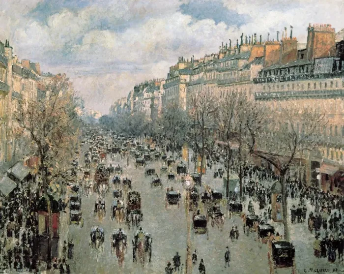 Framed Print : Boulevard Montmartre, Paris Framed Print : Boulevard Montmartre, Paris