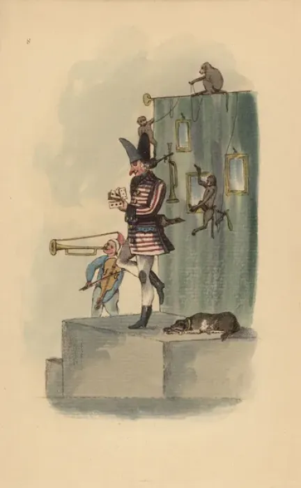 Framed Print : Boulevard performers, Paris, circa 1815 Framed Print : Boulevard performers, Paris, circa 1815