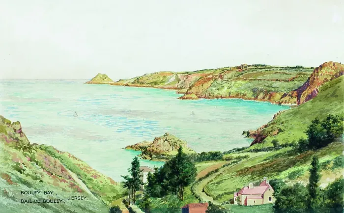 Framed Print : Bouley Bay, Jersey, Channel Islands Framed Print : Bouley Bay, Jersey, Channel Islands