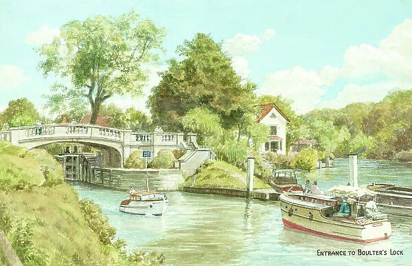 Boulter's Lock, River Thames, Maidenhead, Berkshire