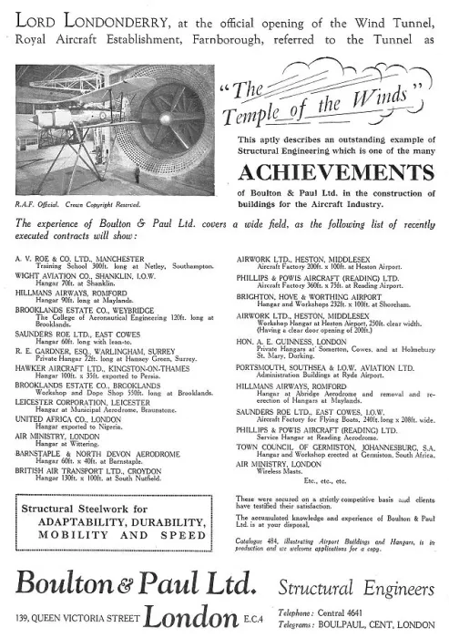 Framed Print : Boulton & Paul - Achievements Framed Print : Boulton & Paul - Achievements