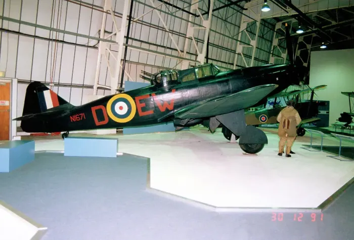 Framed Print : Boulton Paul Defiant F. I N1671 - D-EW Framed Print : Boulton Paul Defiant F. I N1671 - D-EW