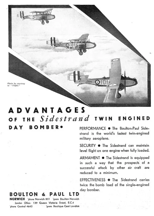 Framed Print : Boulton & Paul Sidestrand Framed Print : Boulton & Paul Sidestrand