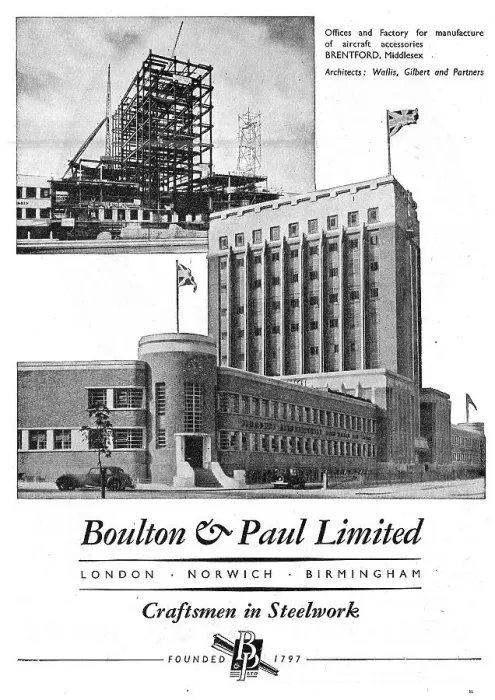 Framed Print : Boulton & Paul - Structural Engineers Framed Print : Boulton & Paul - Structural Engineers