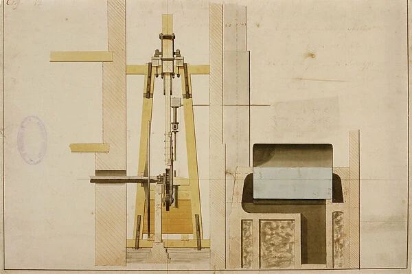 Boulton and Watt engine, drawing