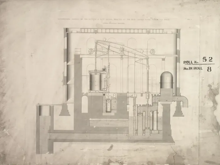 Framed Print : Boulton and Watt engine - East London Water Works Framed Print : Boulton and Watt engine - East London Water Works