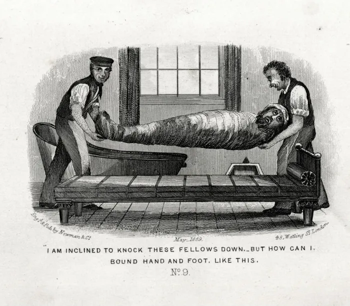 Framed Print : Bound Hand and Foot - The Water Cure
