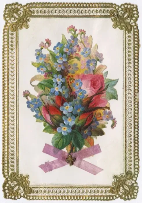 Framed Print : Bouquet / Flowers / Card Framed Print : Bouquet / Flowers / Card