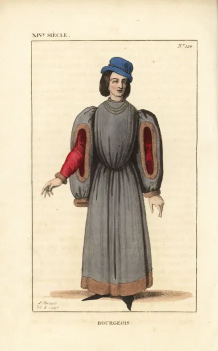 Framed Print : Bourgeois man, 14th century Framed Print : Bourgeois man, 14th century