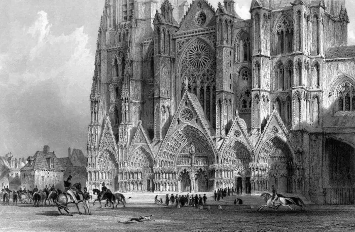 Framed Print : BOURGES CATHEDRAL Framed Print : BOURGES CATHEDRAL