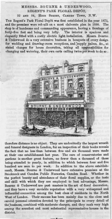 Framed Print : BOURNE & UNDERWOOD FLORIST BOURNE & UNDERWOOD FLORIST