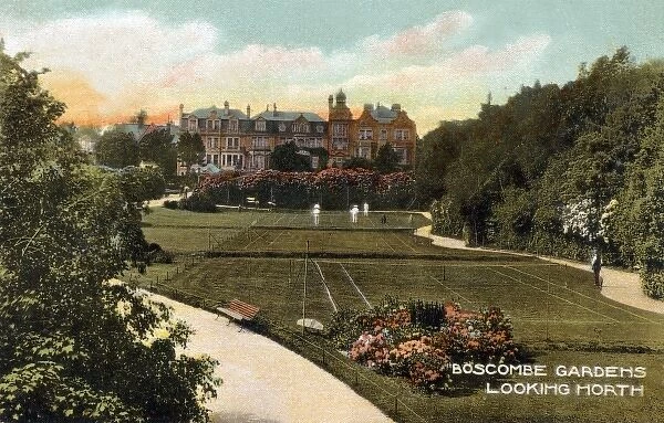 Bournemouth. Boscombe Gardens looking North