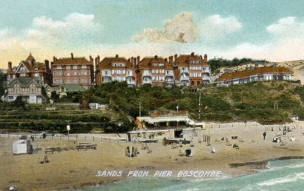 Bournemouth. Boscombe, Sands from Pier