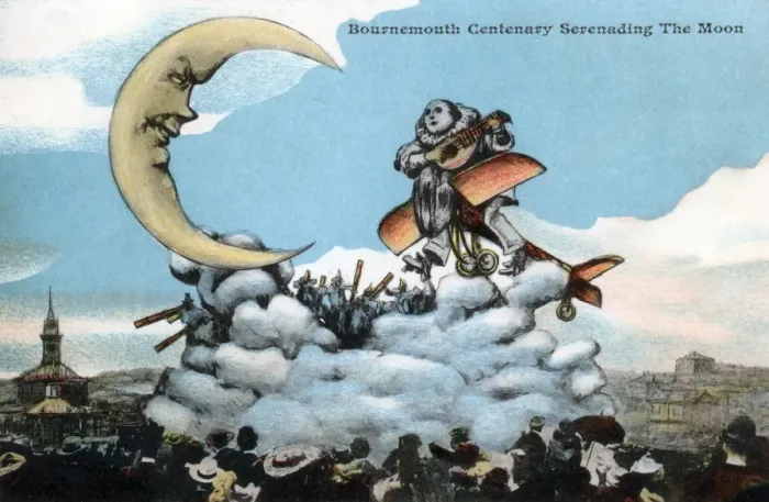 Framed Print : Bournemouth Centenary, Serenading the Moon Framed Print : Bournemouth Centenary, Serenading the Moon
