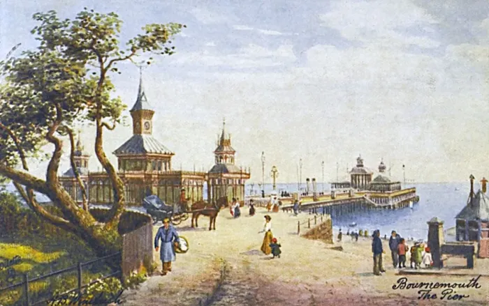Framed Print : Bournemouth, Dorset - The Elegant Victorian Pier Framed Print : Bournemouth, Dorset - The Elegant Victorian Pier