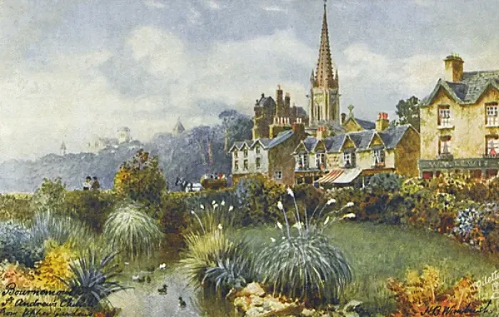 Framed Print : Bournemouth, Dorset - View of St Andrews Church Framed Print : Bournemouth, Dorset - View of St Andrews Church