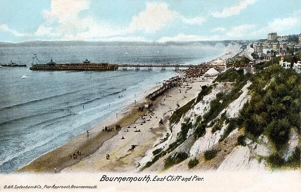 Bournemouth. East cliff and Pier