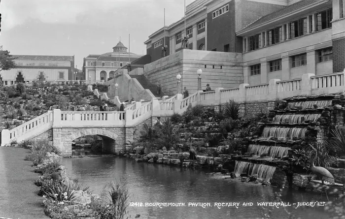Framed Print : Bournemouth Pavilion, Rockery and Waterfall Framed Print : Bournemouth Pavilion, Rockery and Waterfall