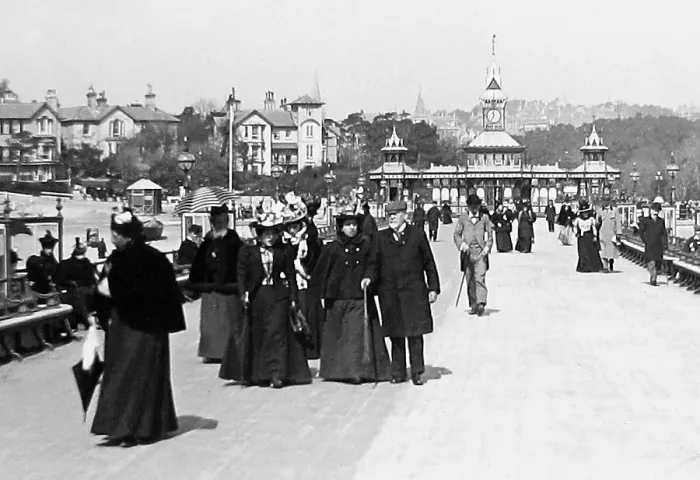Framed Print : Bournemouth Pier Victorian period Framed Print : Bournemouth Pier Victorian period