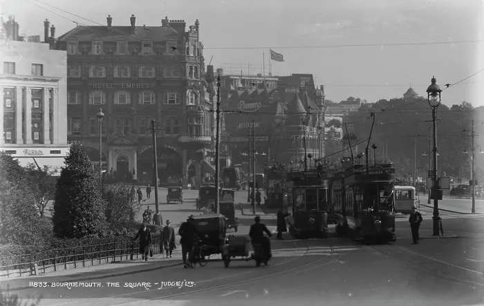 Framed Print : Bournemouth Square in the Past Framed Print : Bournemouth Square in the Past