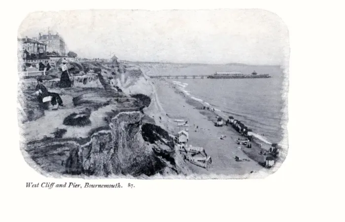 Framed Print : Bournemouth. West Cliff and Pier Framed Print : Bournemouth. West Cliff and Pier