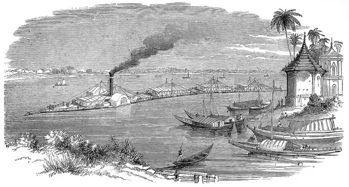 Framed Print : Bournes River Steam Train, 1849 Framed Print : Bournes River Steam Train, 1849