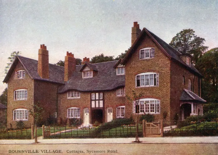 Framed Print : Bournville Village - Cottages on Sycamore Road