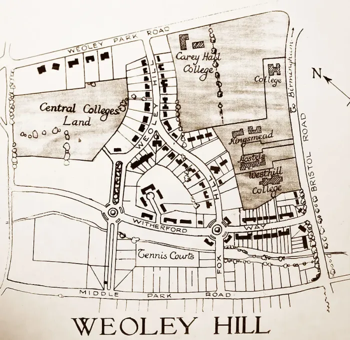 Framed Print : Bournville Village plan Framed Print : Bournville Village plan